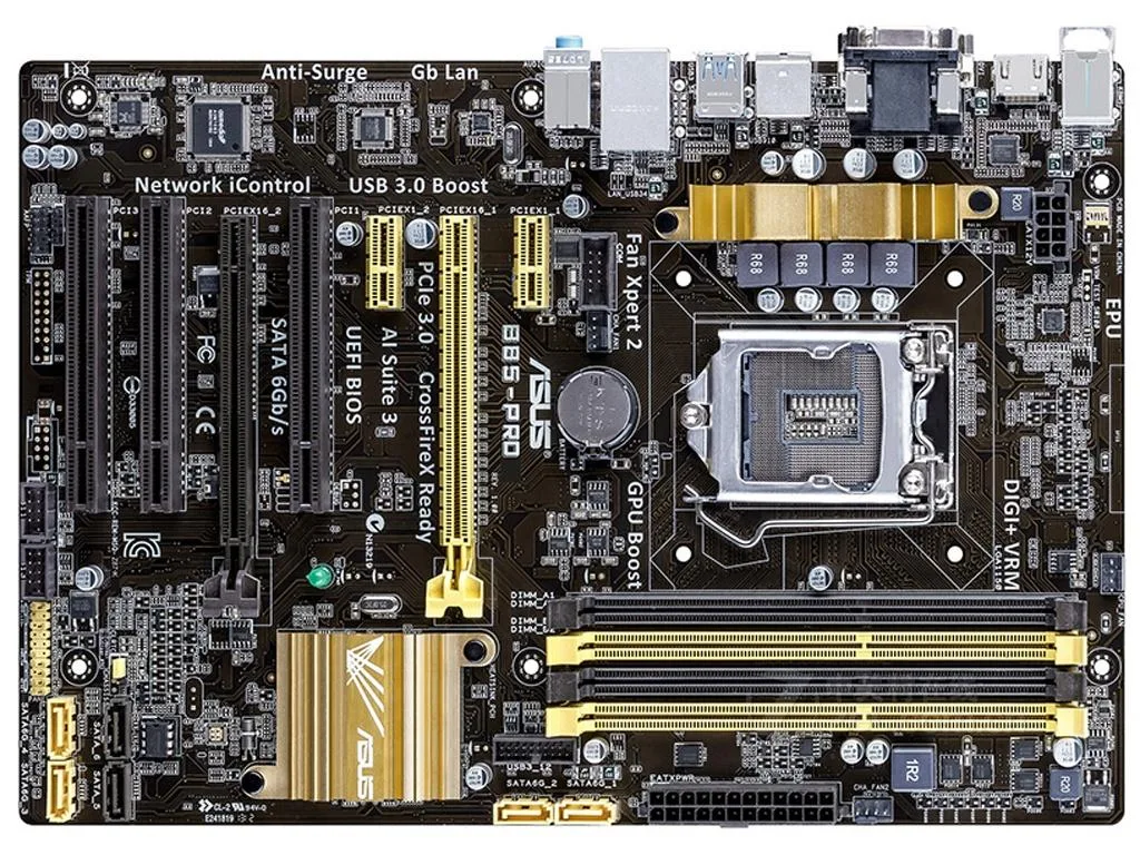 ASUS ASUS B85-PRO LGA 1150 Intel B85 DDR3 32GB ATX Intel motherboard — product photo