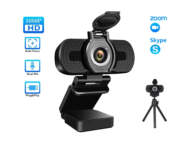 TROPRO TROPRO C923 1080P Webcam with Cover and Tripod — product photo