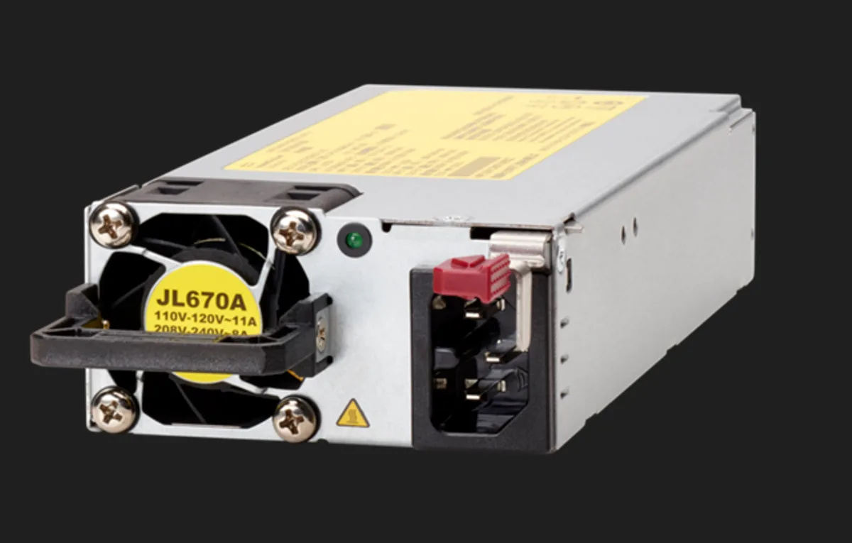 HPE HPE JL670A#B2C X372 54VDC 1600W 110-240VAC server power supply — product photo