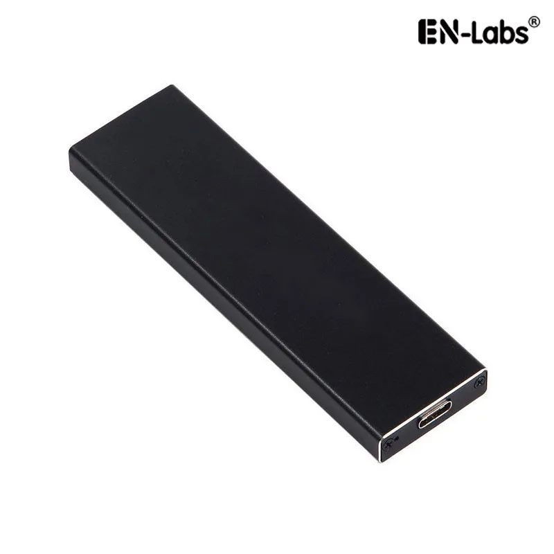 EN-Labs EN-Labs ENNGFF2U310GC M.2 SATA NGFF to USB 3.1 10Gbps Type-C Enclosure Black Aluminum — product photo