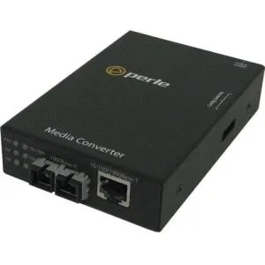 Perle Perle S-1110-M1SC05U 10/100/1000Base-T 1000Base-BX Media Converter — product photo