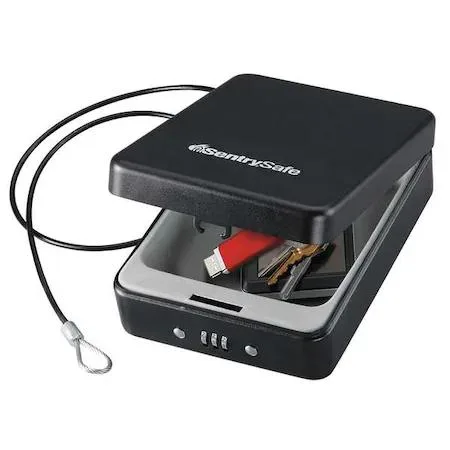 Sentry Safe Sentry Safe P005C Portable Combination Lock Safe 0.05 cu ft 5.9 x 8 x 2.6 Black — product photo