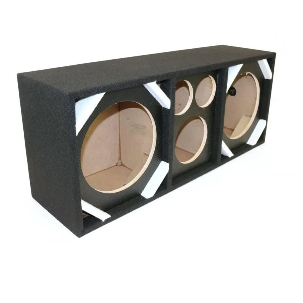 Deejay LED Deejay LED D10T2H1CARBONBLK 10-in Dual Woofer Horn Enclosure — product photo