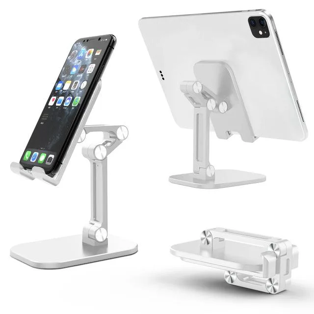 Jansicotek Jansicotek Upgraded PH2 White Desktop Phone Mount 0-235° Angle 3.74-5.5" Height — product photo