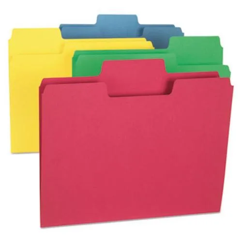 Smead Smead 11956 SuperTab File Folder Oversized 1/3-Cut Assorted 24 Pack — product photo