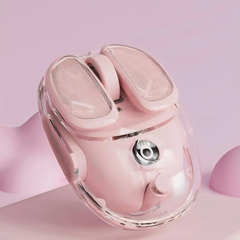 EWEADN EWEADN Q9 Wireless Clear Mouse Pink 2 in 1 accessory — product photo