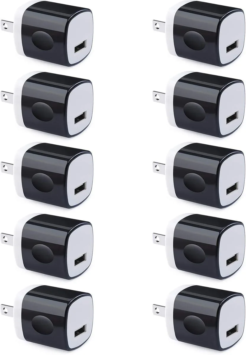 ONITOON ONITOON 10 Pack 1A 5V USB Wall Charger — product photo