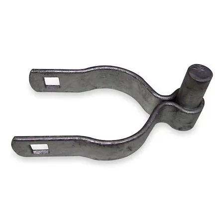 Galvanized steel post hinge for 2-3/8 in diameter, 9 gauge finish