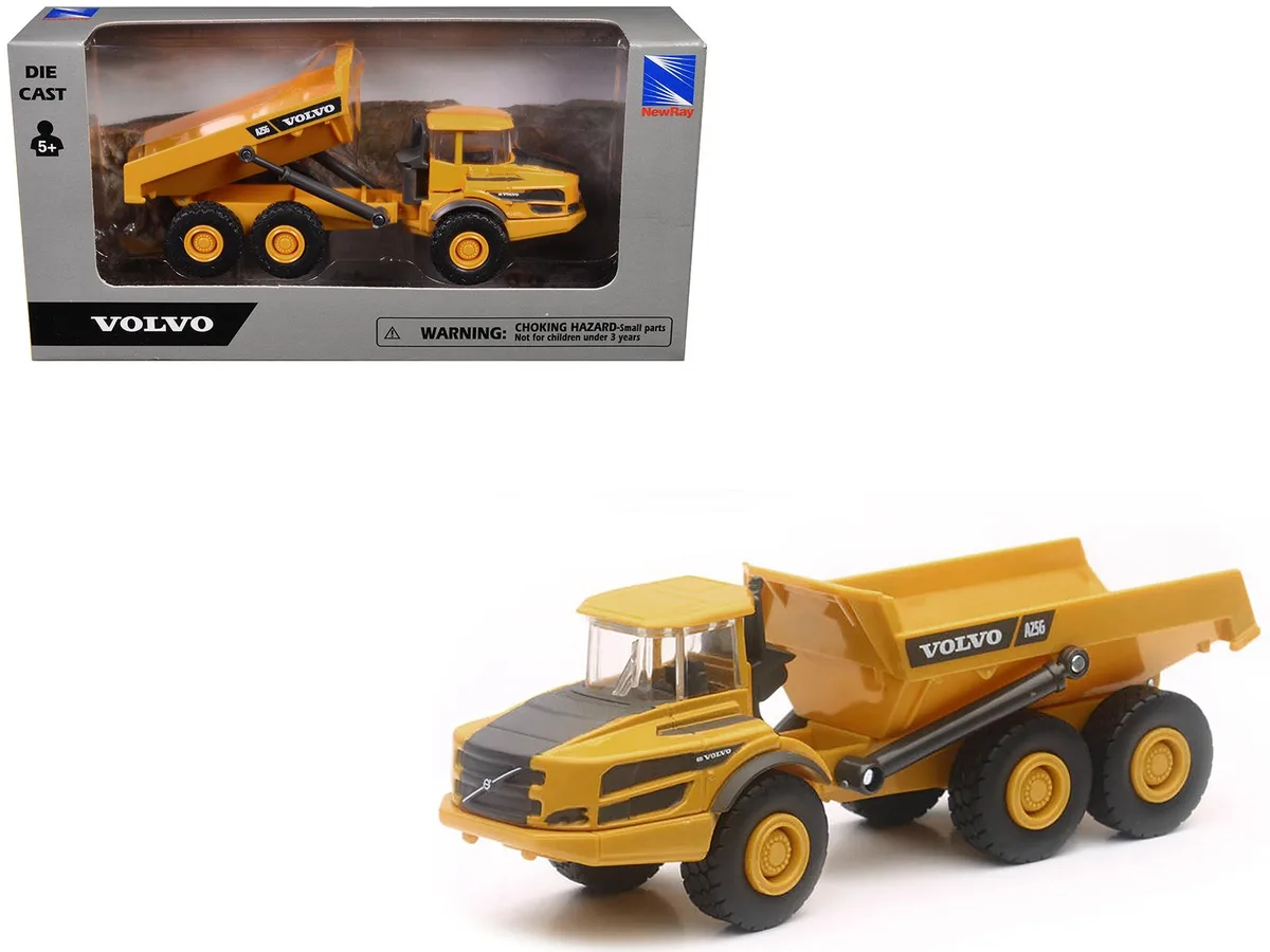 New Ray Toys New Ray Toys Volvo A25G Dump Truck Yellow Diecast Model — product photo