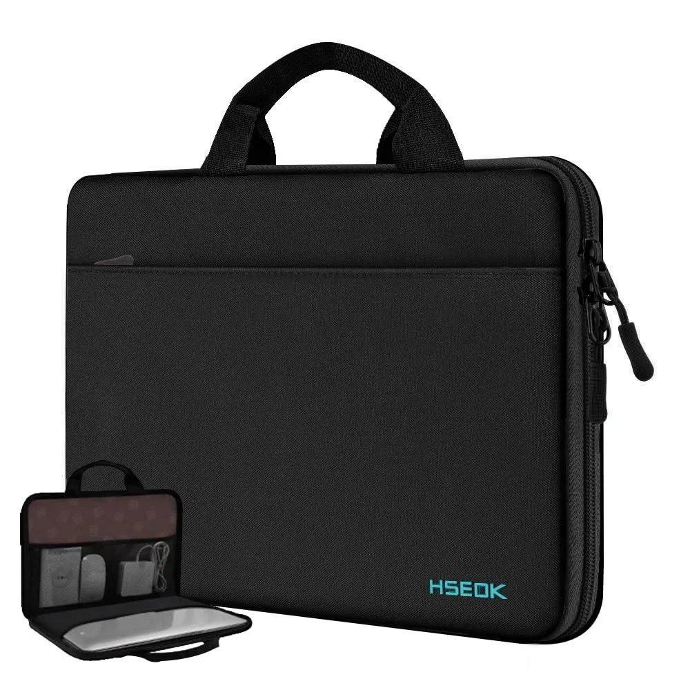  Hseok HS007-Handbag-Deepblack-14 13.3-14 inch laptop case — product photo