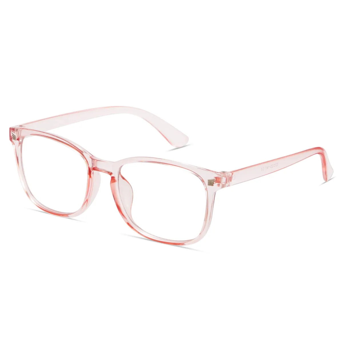 Gaoye Ractangle 012x Computer Glasses Transparent Pink — product photo