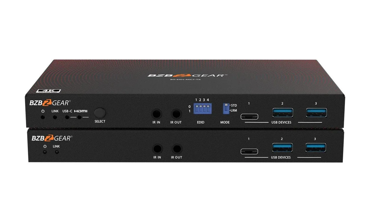 BZB Gear BZB Gear BG-EXH-4KC7 4K HDMI USB-C HDBaseT 3.0 Extender — product photo