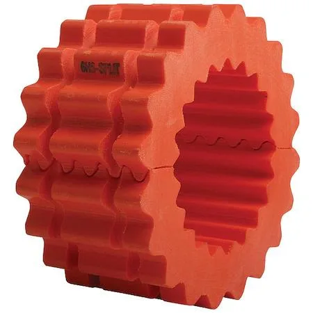 Hytrel coupling insert, two-piece sleeve, 8 3/16 inch diameter, 4 inch wide