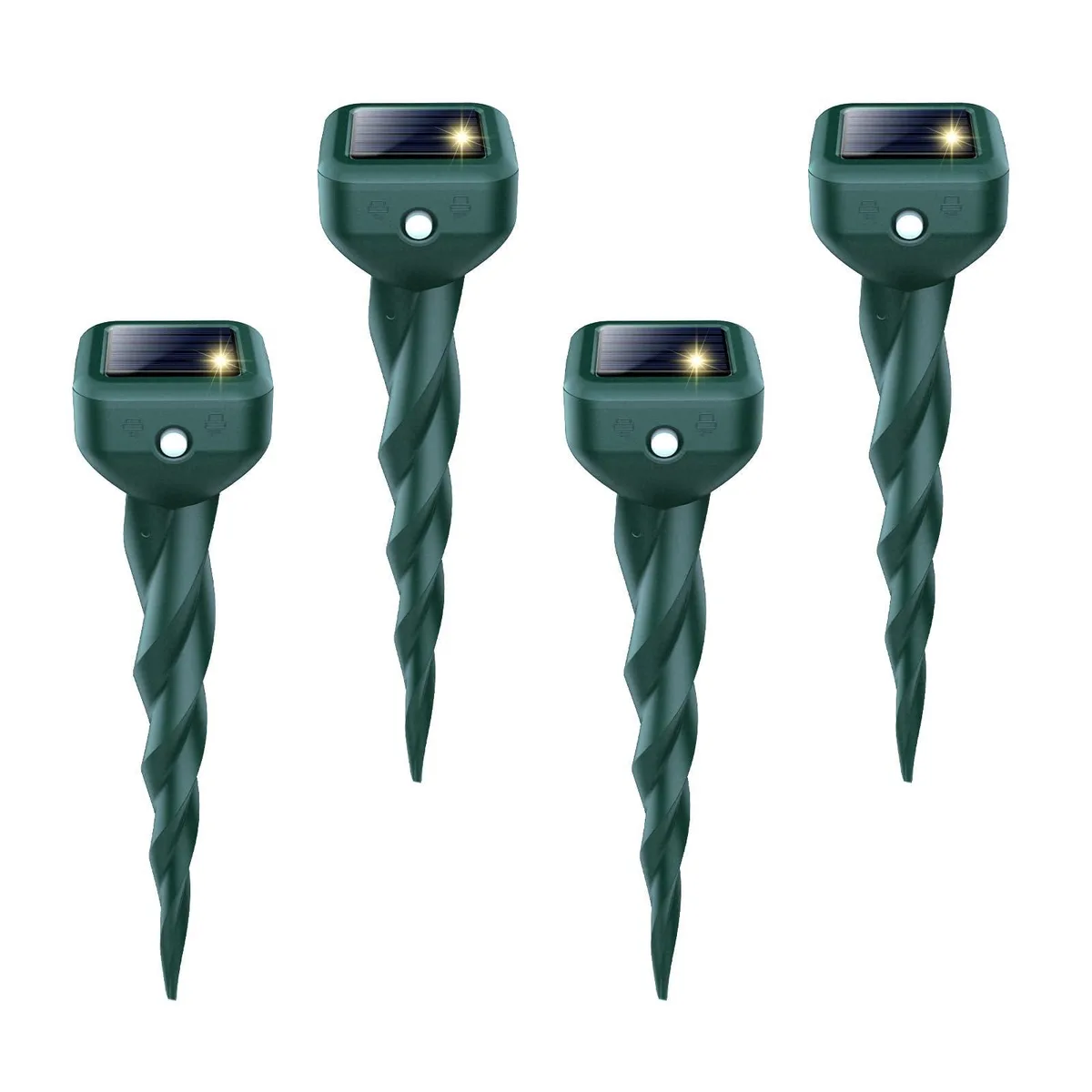 Solar Powered Ultrasonic Pest Contol 4 Pack IP65 7000 sq ft — product photo