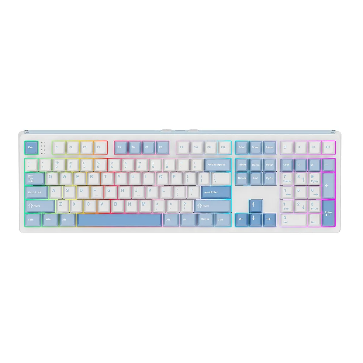 Epomaker Epomaker TH108 Full-Size Mechanical Gaming Keyboard 108 Keys Creamy Jade Switch 8000mAh Battery Tri-Mode — product photo