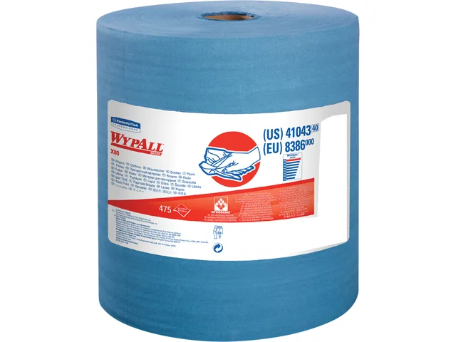 WypAll WypAll 41043 X80 Jumbo Roll 12.5x13.4 475 Sheets Blue cleaning — product photo