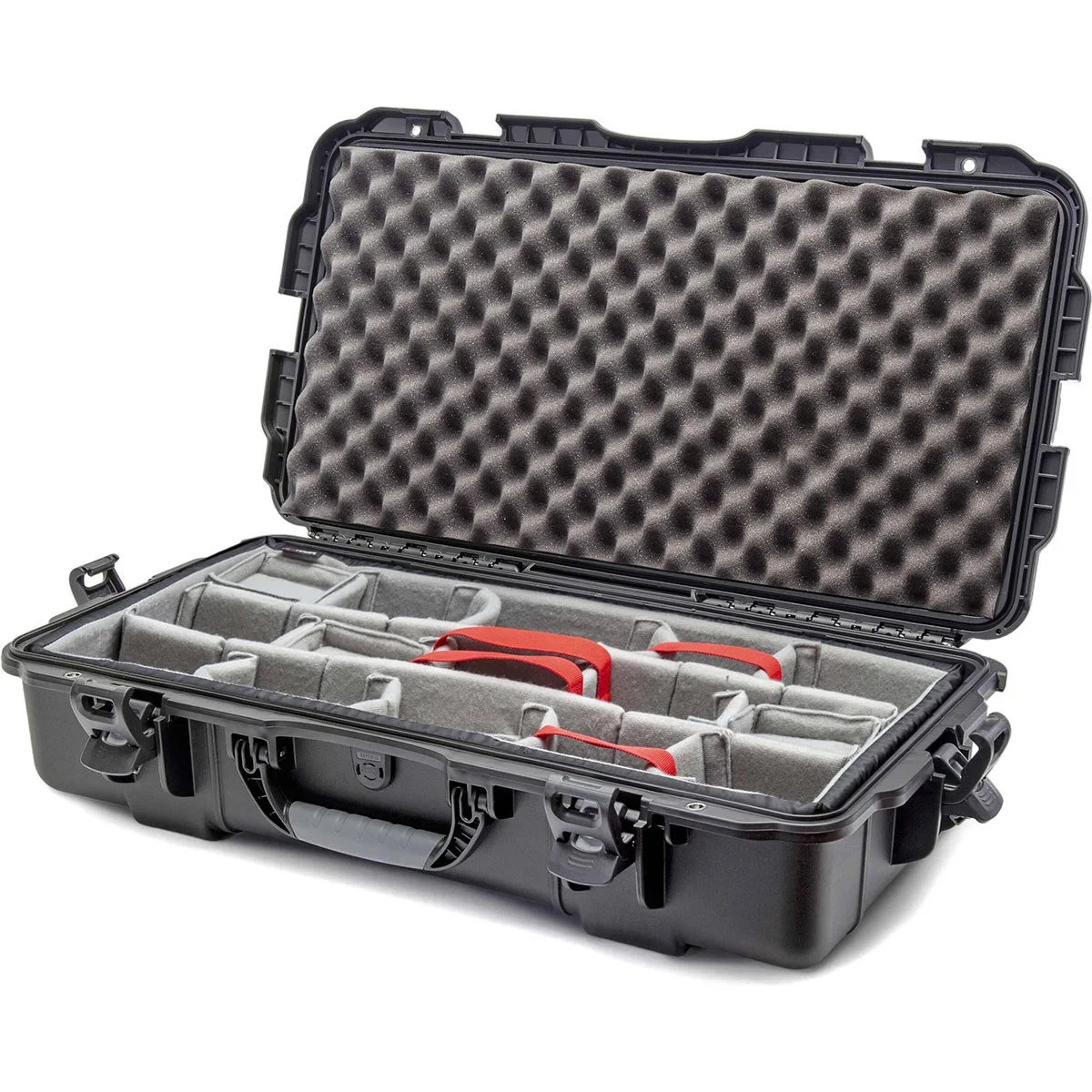 NANUK NANUK 980 waterproof hard case with padded divider, black — product photo