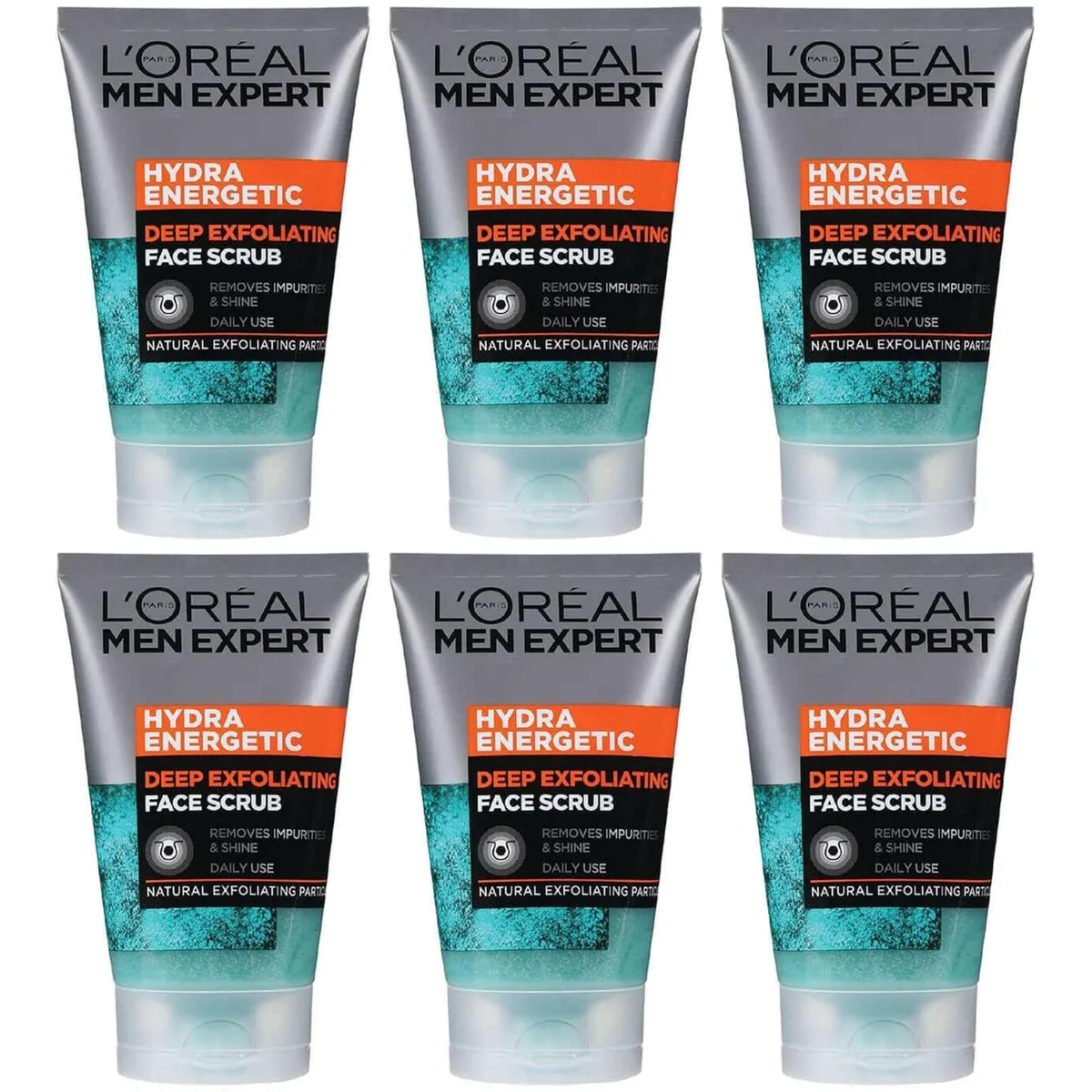 L'Oreal L'Oreal Hydra Energetic Face Scrub 6-Pack skin care — product photo