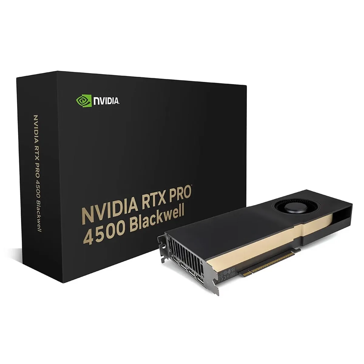 NVIDIA NVIDIA RTX PRO 4500 Blackwell 32 GB GDDR7 ECC workstation graphics card — product photo
