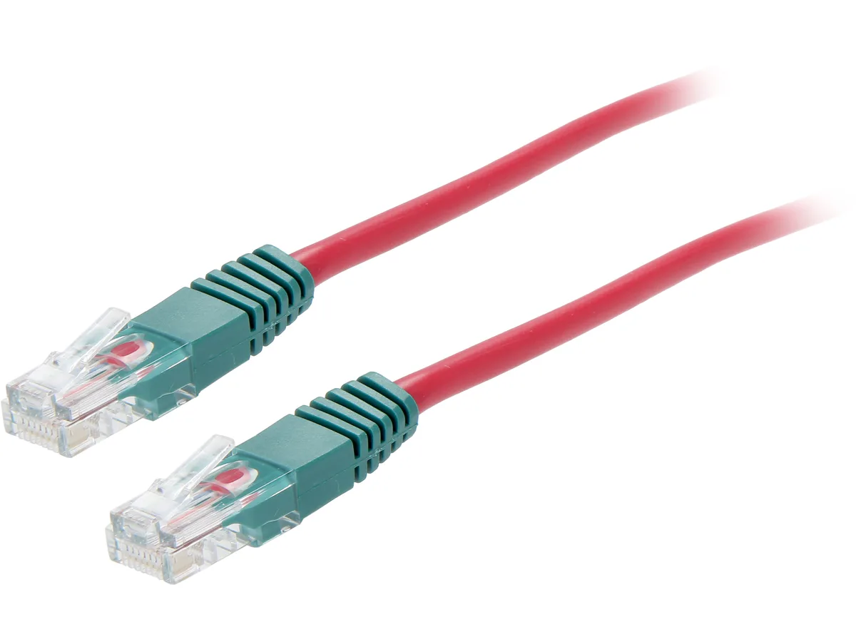 Tripp Lite Tripp Lite N010-010-RD 10 ft Cat5e 350 MHz Cross-over Patch Cable Red — product photo