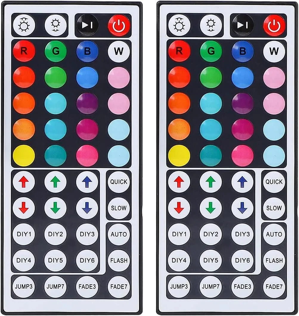 KEHIPI KEHIPI 44 Key RGB LED Strip Light Remote Controller 2 Pack — product photo