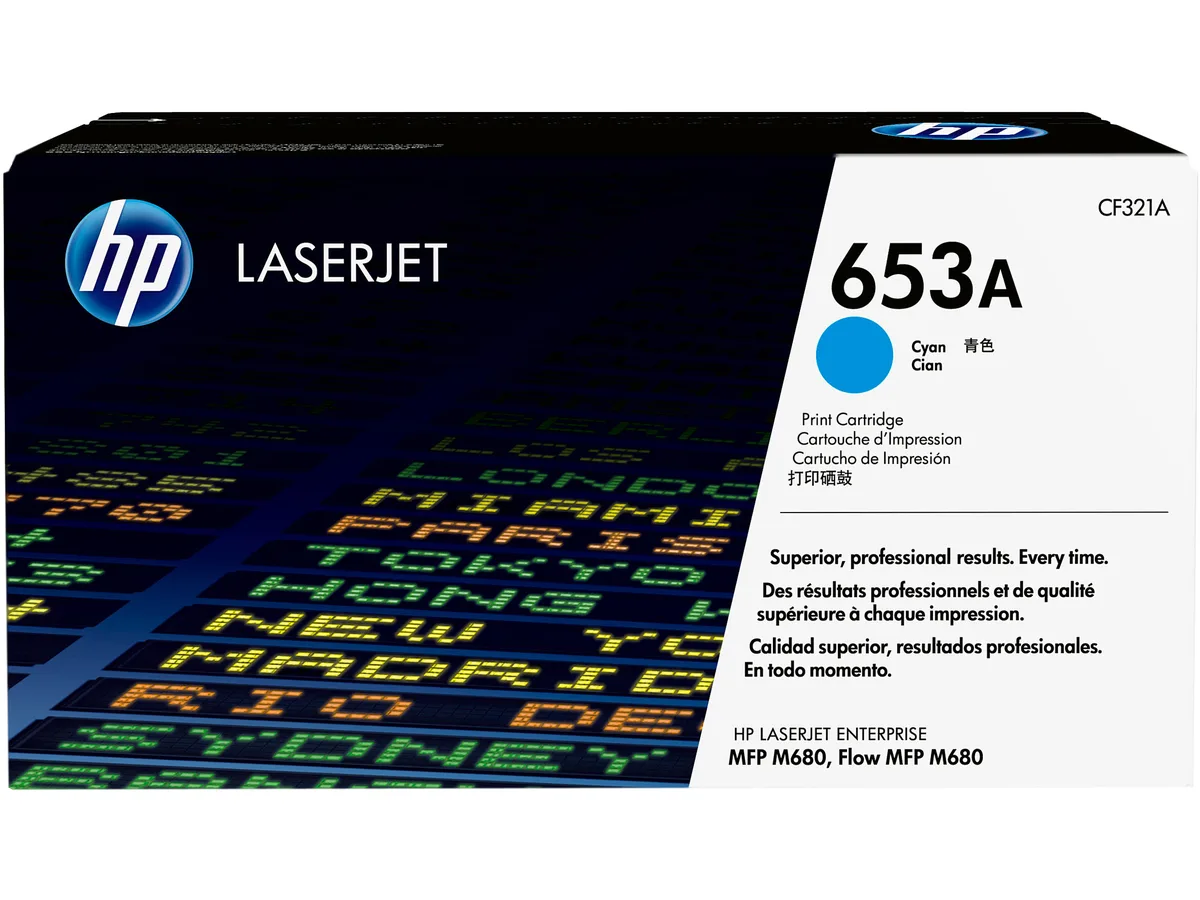HP HP CF321A 653A Cyan LaserJet Toner Cartridge 1650 pages — product photo