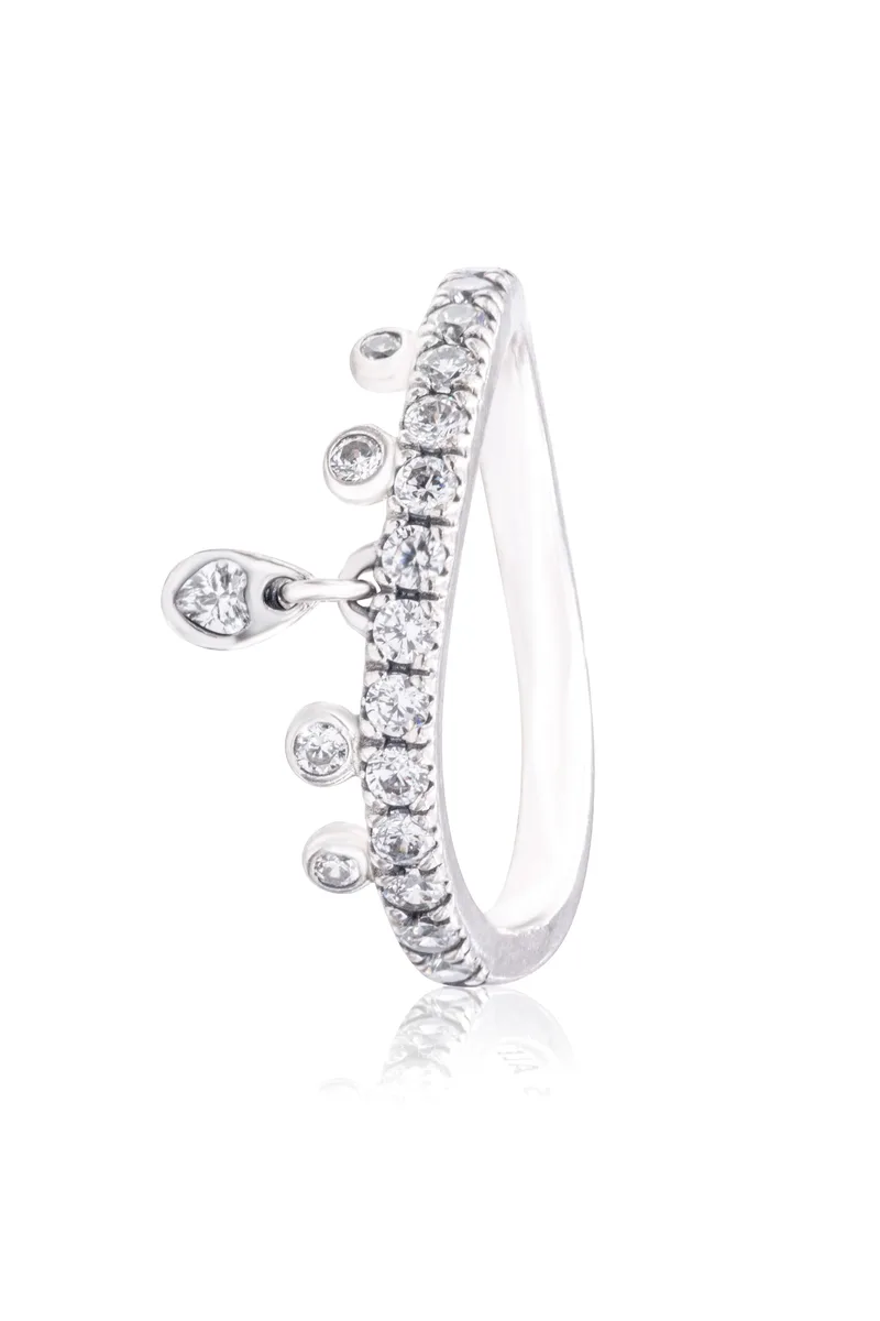 PANDORA PANDORA Chandelier Droplets sterling silver dangle ring — product photo