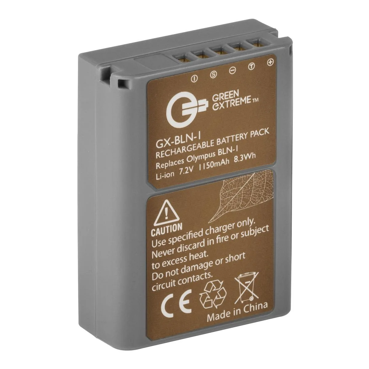 Green Extreme Battery Green Extreme BLN-1 Lithium-Ion Battery Pack 7.2V 1150mAh camera accessory — product photo
