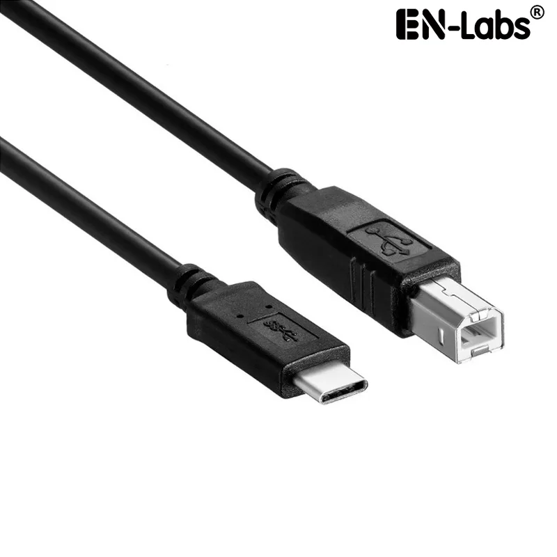 EN-Labs EN-Labs USB-C to USB-B Printer Cable 3m Black — product photo