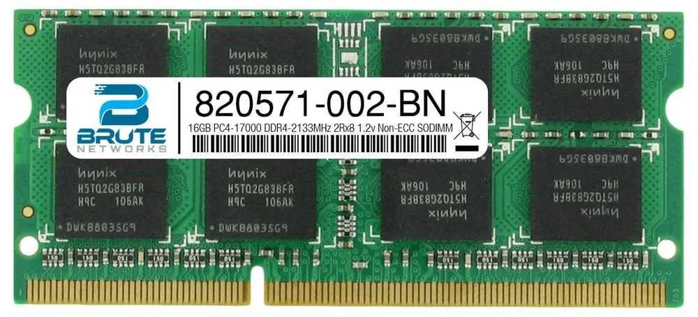 Brute Networks Brute Networks 16GB DDR4 2133 CL15 2Rx8 1.2V SODIMM server RAM — product photo
