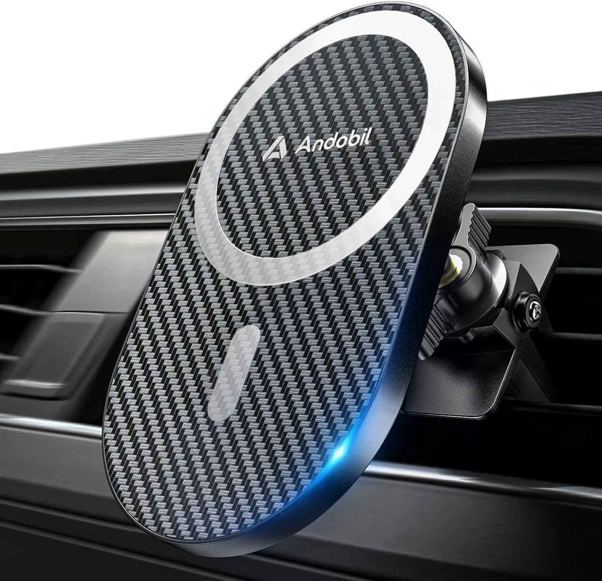 Keyence Keyence Magnetic Phone Mount Pro Carbon Fiber 23 N55 Magnets 360° Vent Clip — product photo
