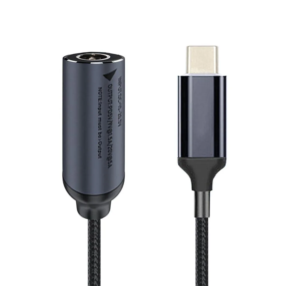 Fervit Fervit DC Jack 5.5x2.1mm to USB-C 100W Cable 18cm — product photo