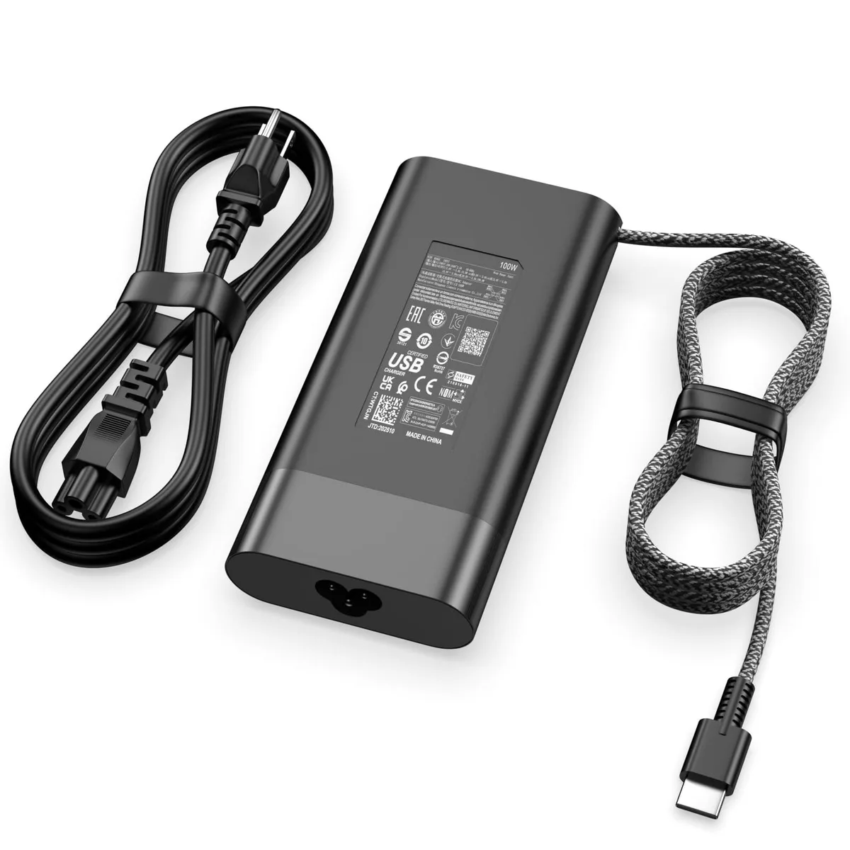  DELL LX-100W 100W USB-C ac adapter — product photo