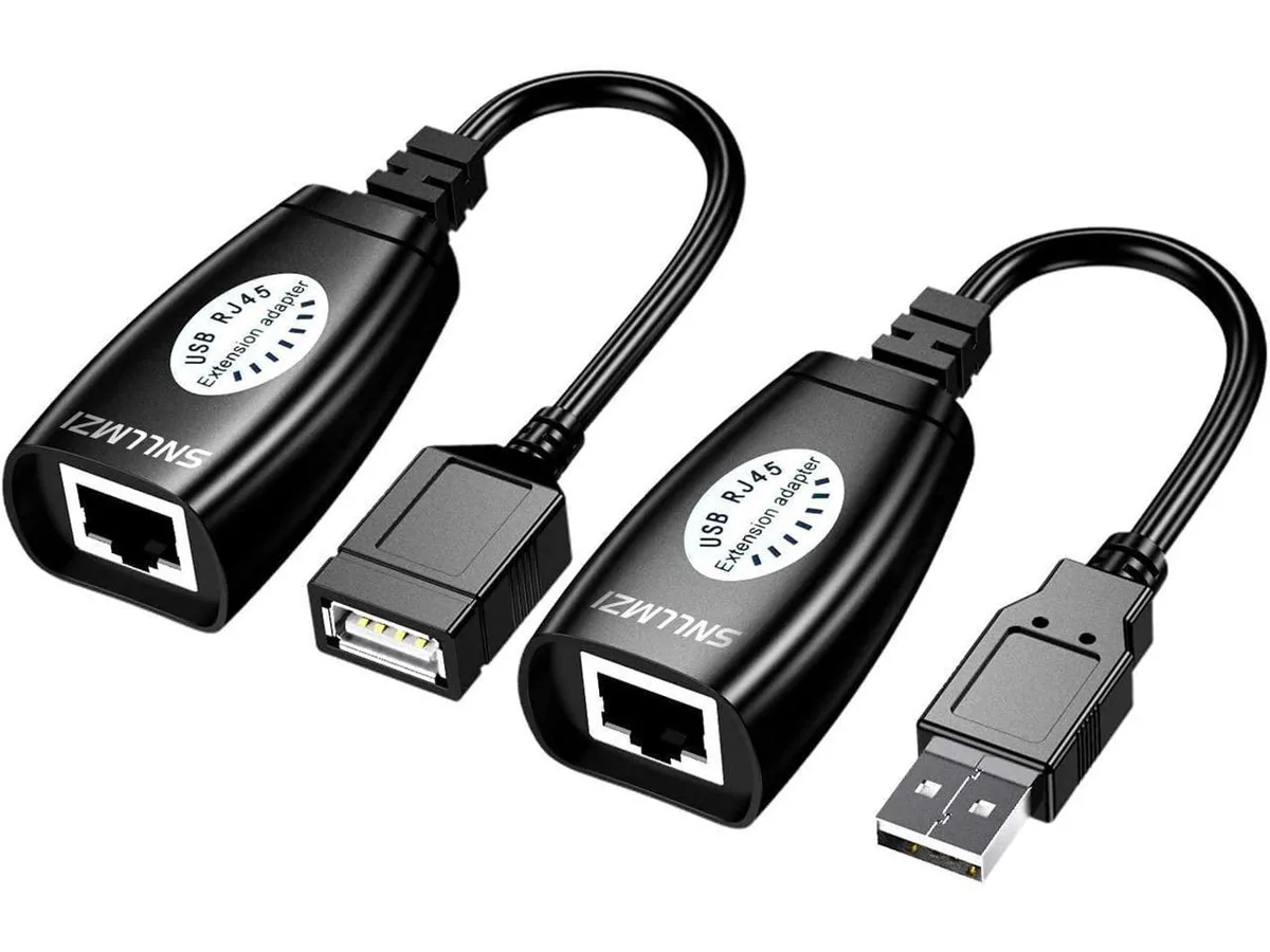 BUCIER BUCIER USB 2.0 Extender Over Cat5/5e/6 Cable Adapter 150 ft — product photo