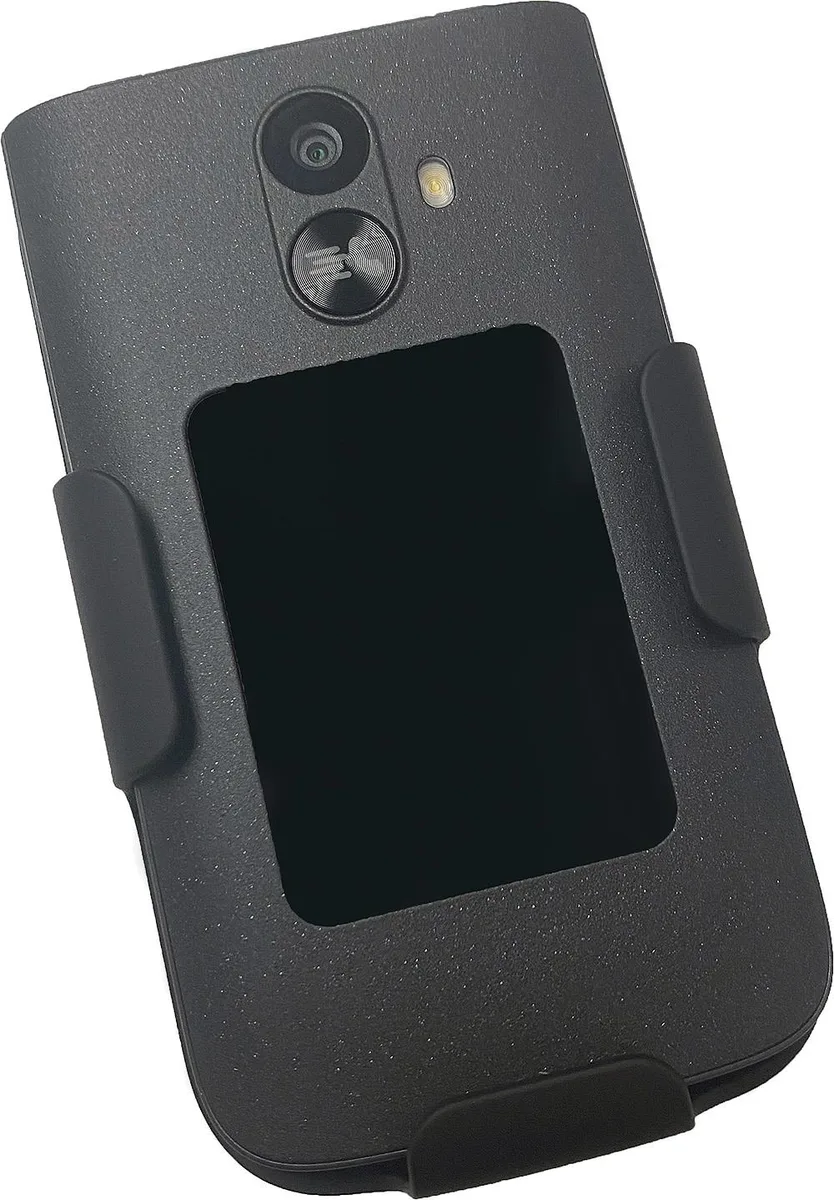 Nakedcellphone Nakedcellphone Belt Clip Holster Case for TCL Flip 3 T435 / Flip 4 5G T440 Black — product photo