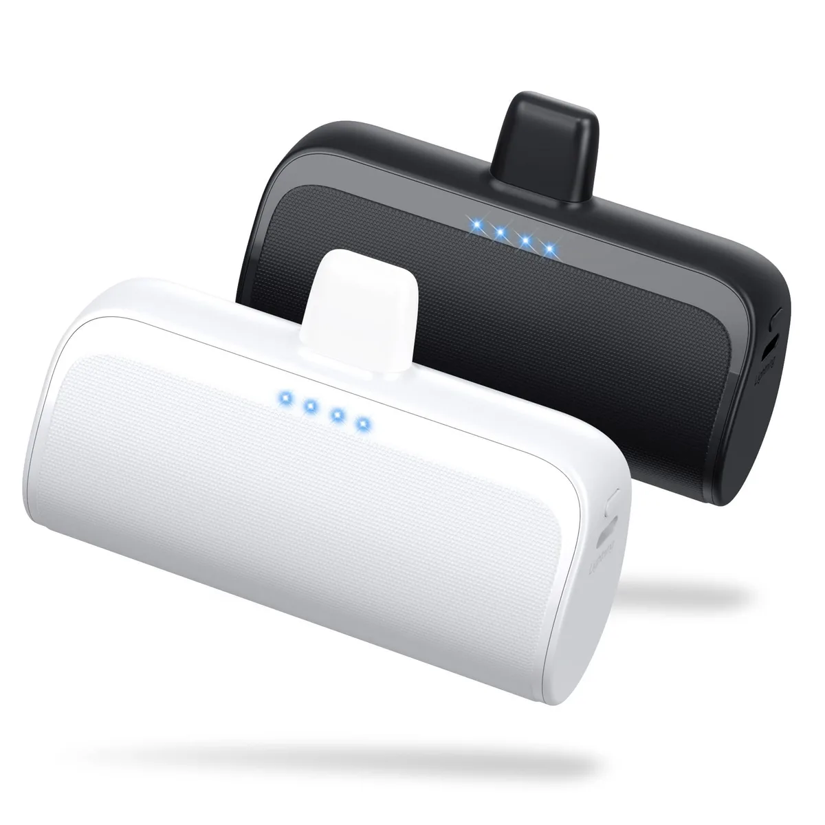 LanLuk HX45X2 5200mAh 20W PD Power Bank 2 Pack Black White — product photo