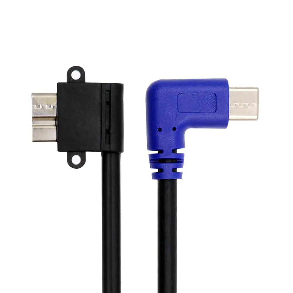 LORDWORLD LORDWORLD USB-C to Micro USB 3.0 90° Cable 30cm 10Gbps — product photo