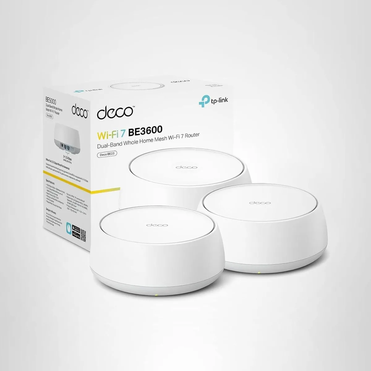 TP-Link TP-Link Deco 7 BE23 Wi-Fi 7 mesh Wi-Fi system, 3-pack — product photo