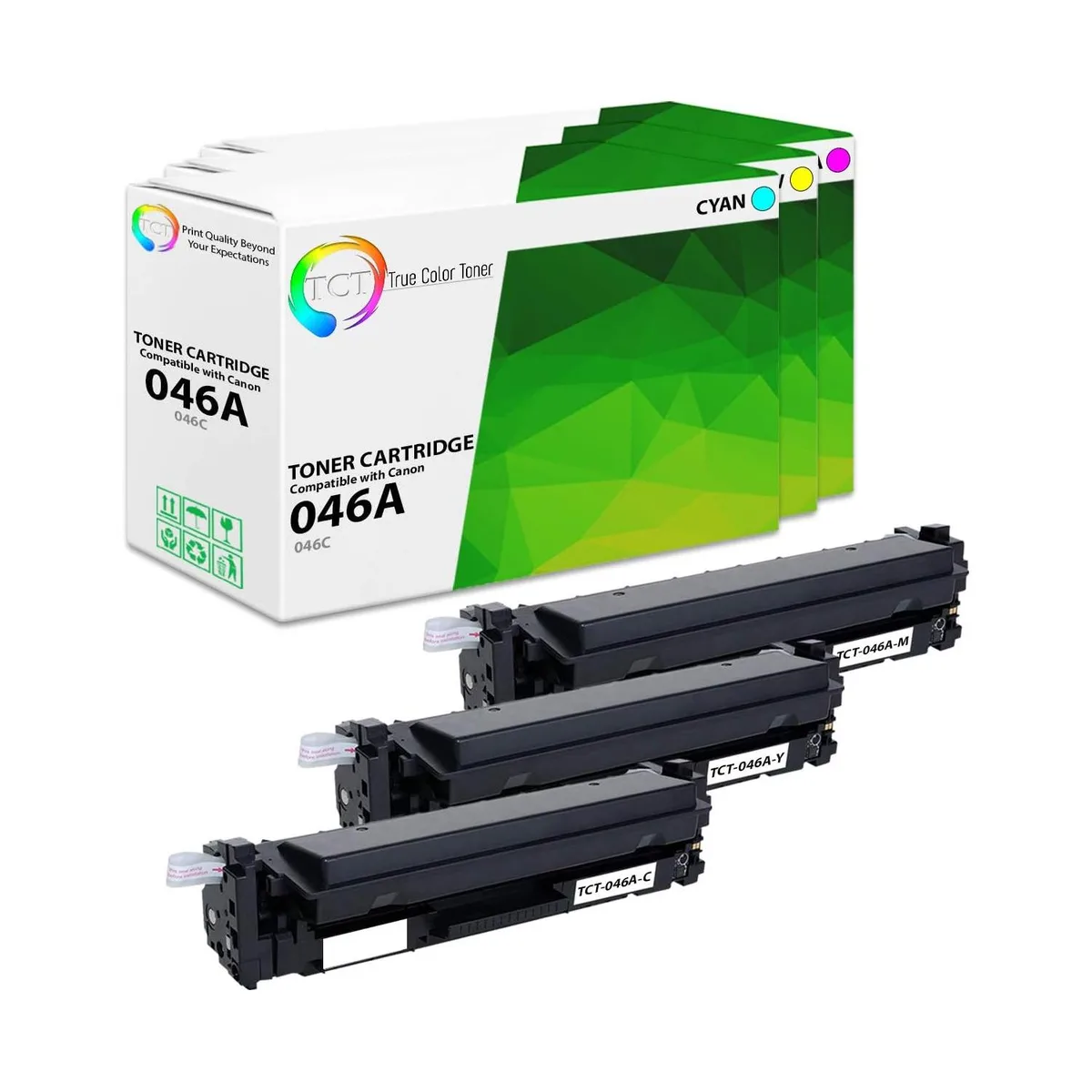 True Color Toner True Color Toner 046A 3 Pack Toner Cartridge 2300 Pages — product photo