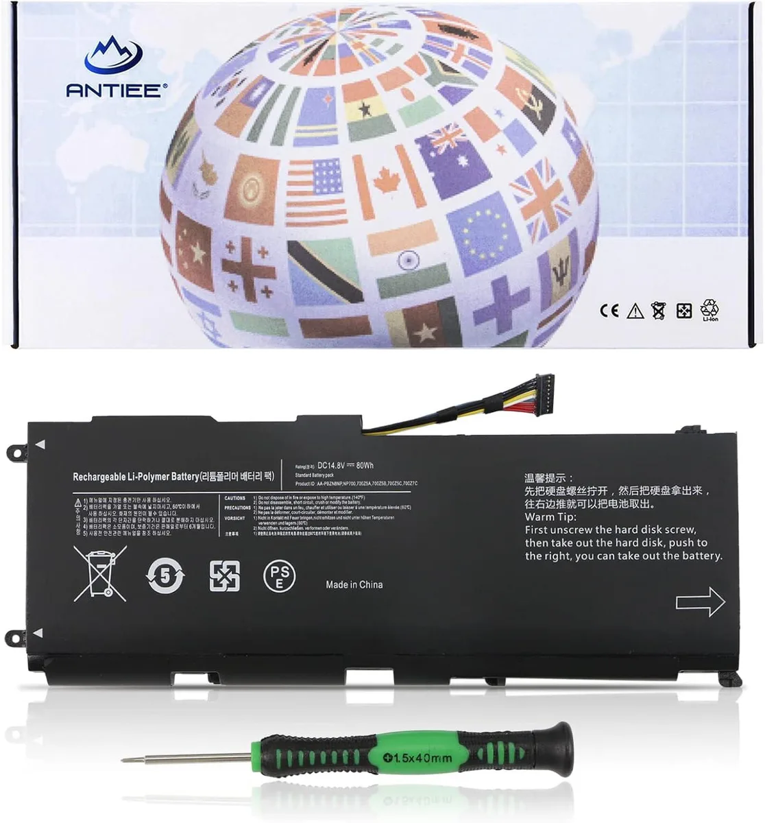 TAURKENAM TAURKENAM AA-PBZN8NP 80Wh 14.8V 8-cell laptop battery — product photo