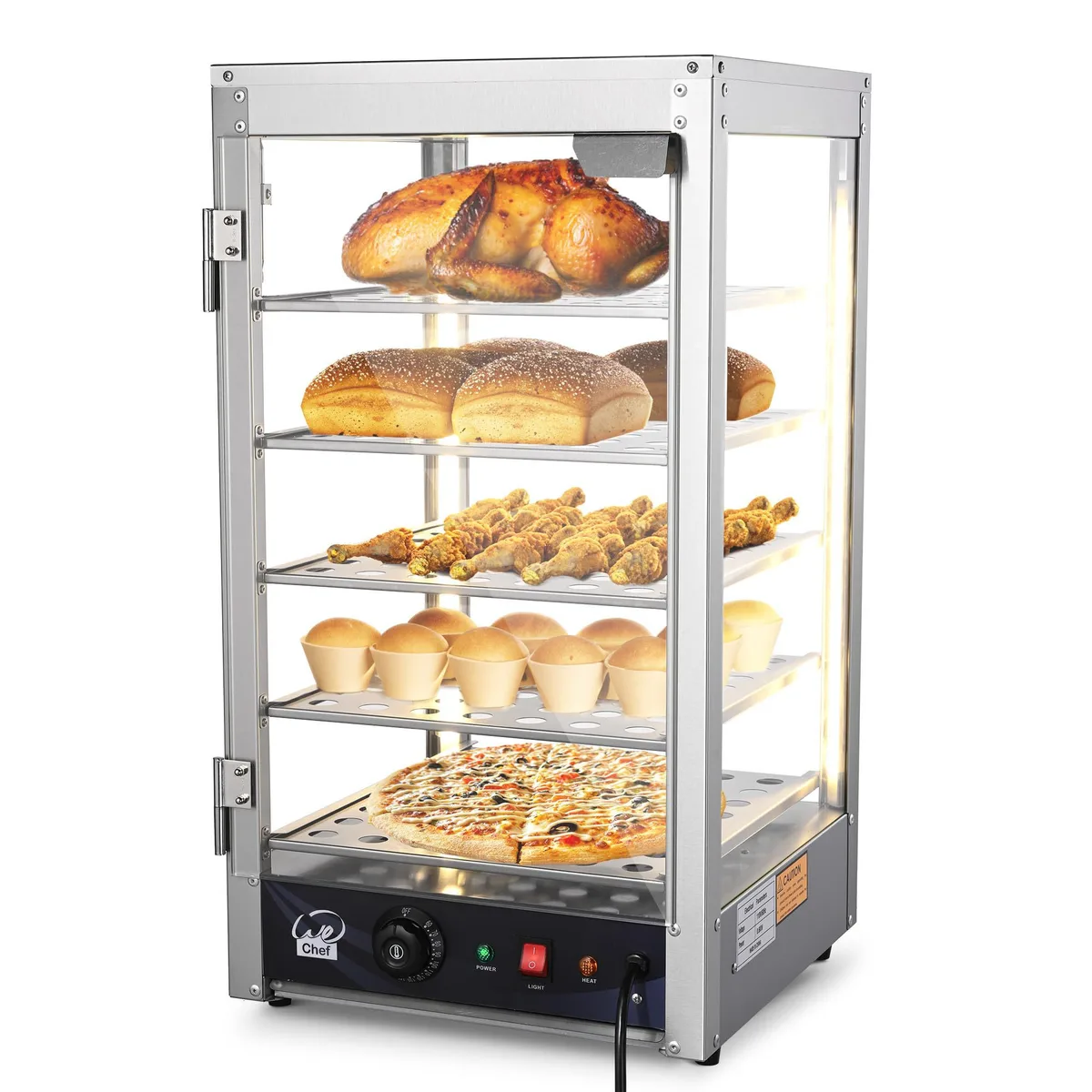 Yescom USA, Inc. Yescom USA, Inc. 26FWM011-151528-11 5-Tier Warming Tray 15x15x28 600W — product photo