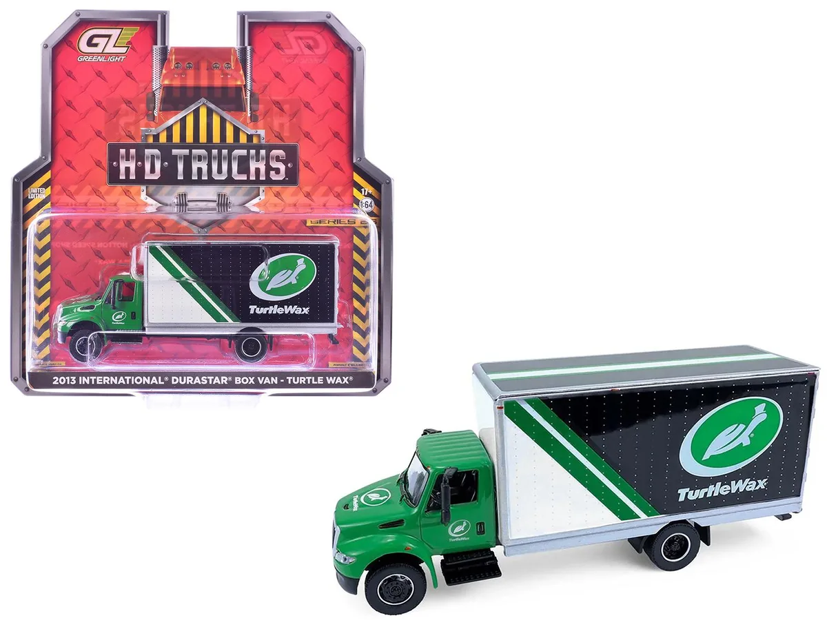 GREENLIGHT GREENLIGHT 2013 International Durastar Box Van "Turtle Wax" Series 26 1/64 hobby collectible — product photo