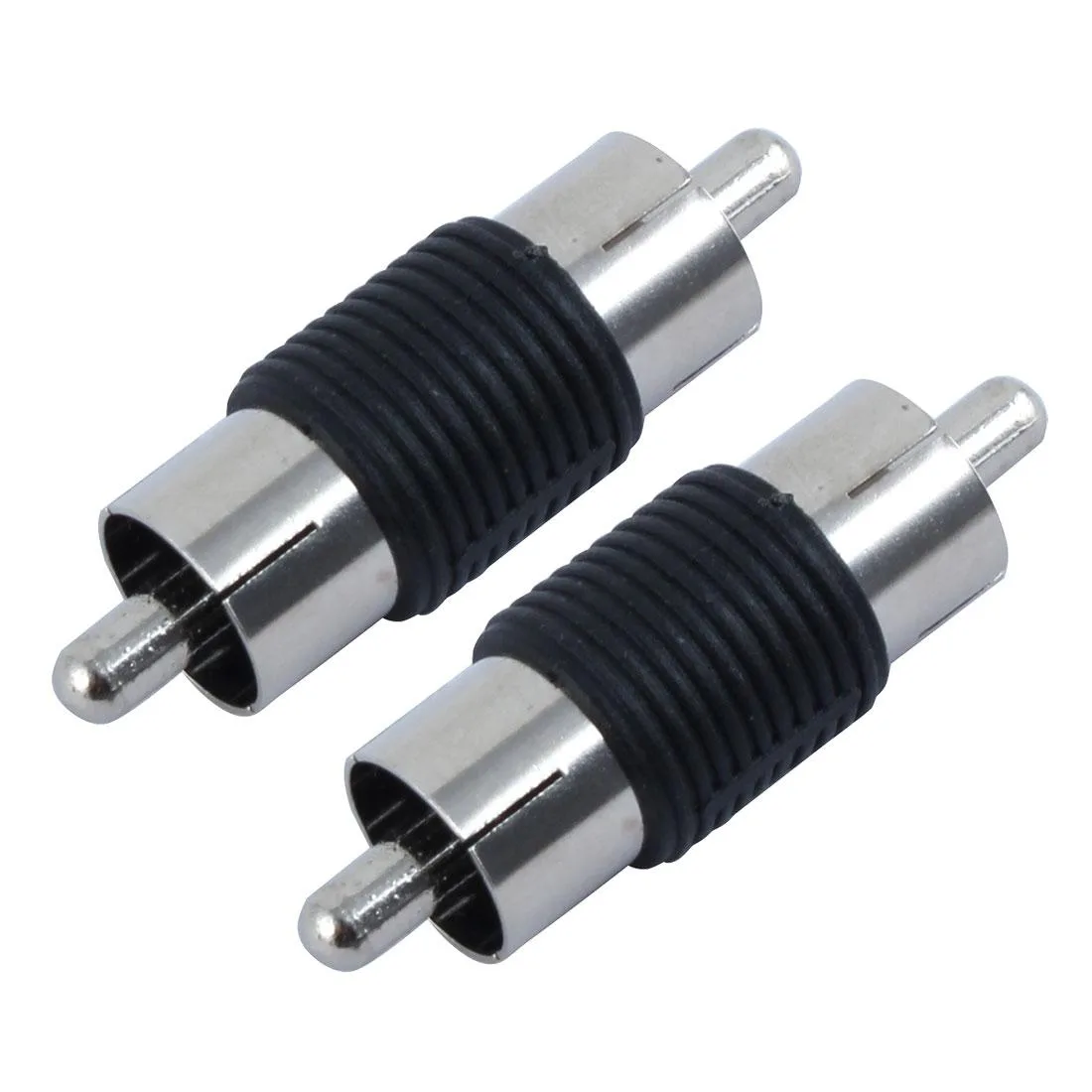 Unique-Bargains Unique-Bargains RCA male to male connector 2pcs live sound amplifier — product photo