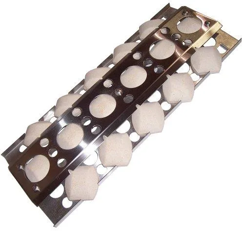 Music City Metals Music City Metals 94751 Stainless Steel Heat Plate with 16 Ceramic Briquettes — product photo