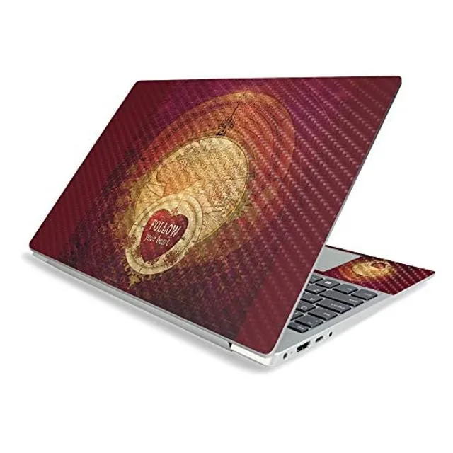 MightySkins MightySkins Follow Your Heart Carbon Fiber Skin for Lenovo IdeaPad S340 15" (2019) 2 in 1 accessory — product photo