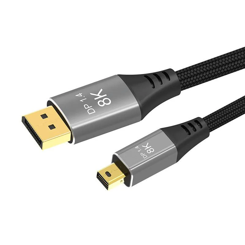 Corn Electronics Corn Electronics Mini DP to DP 1.4 Cable 3.3 ft 8K@60Hz 4K@144Hz 2K@240Hz HDR DSC 1.2 — product photo