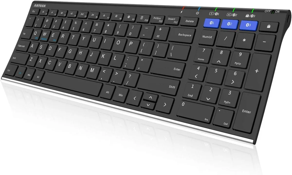 TUKO TUKO Gaming Keyboard Stainless Steel Full Size Multi Device Rechargeable 24 Month Warranty — product photo