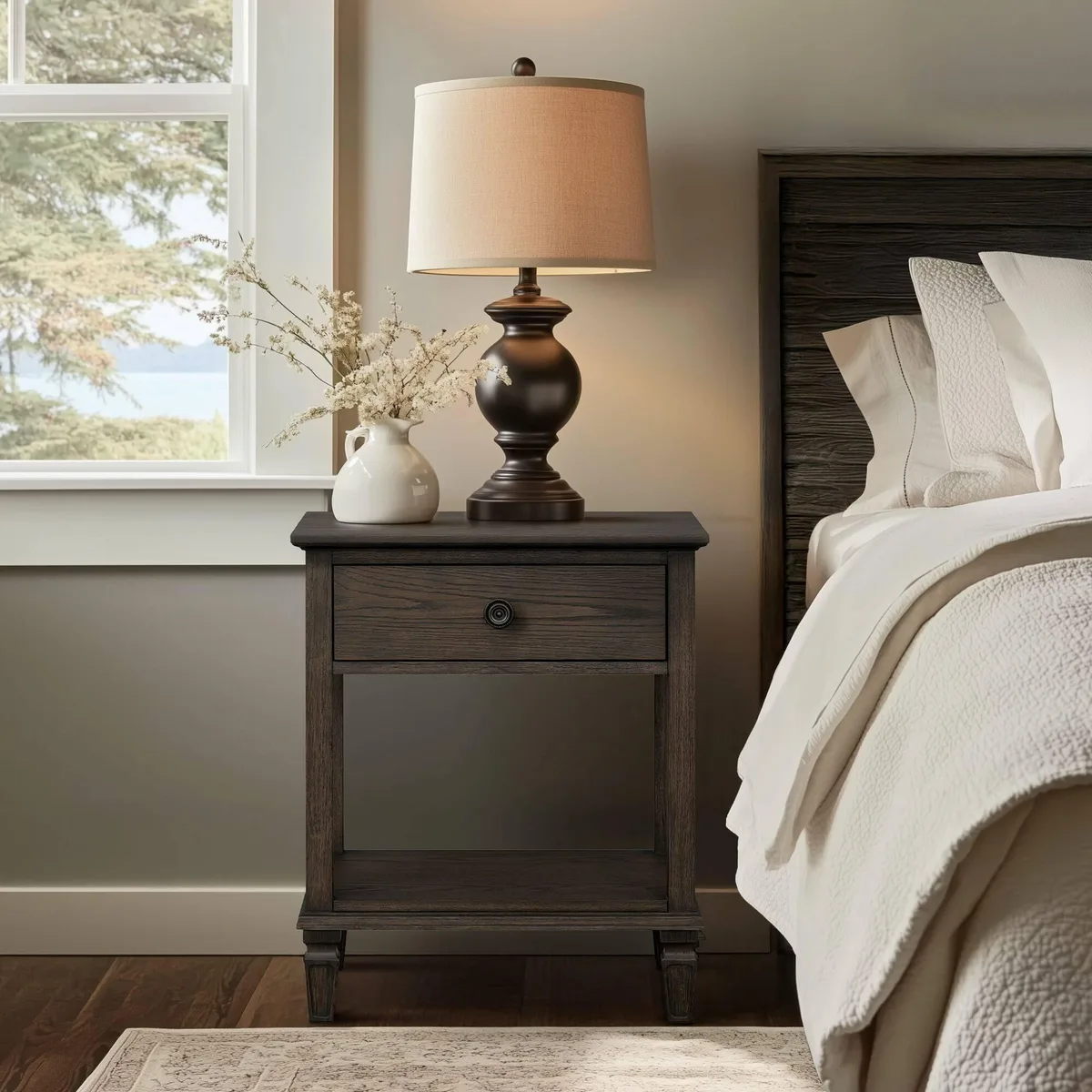 tuphen tuphen Victoria Bedside Table Antique Brown — product photo