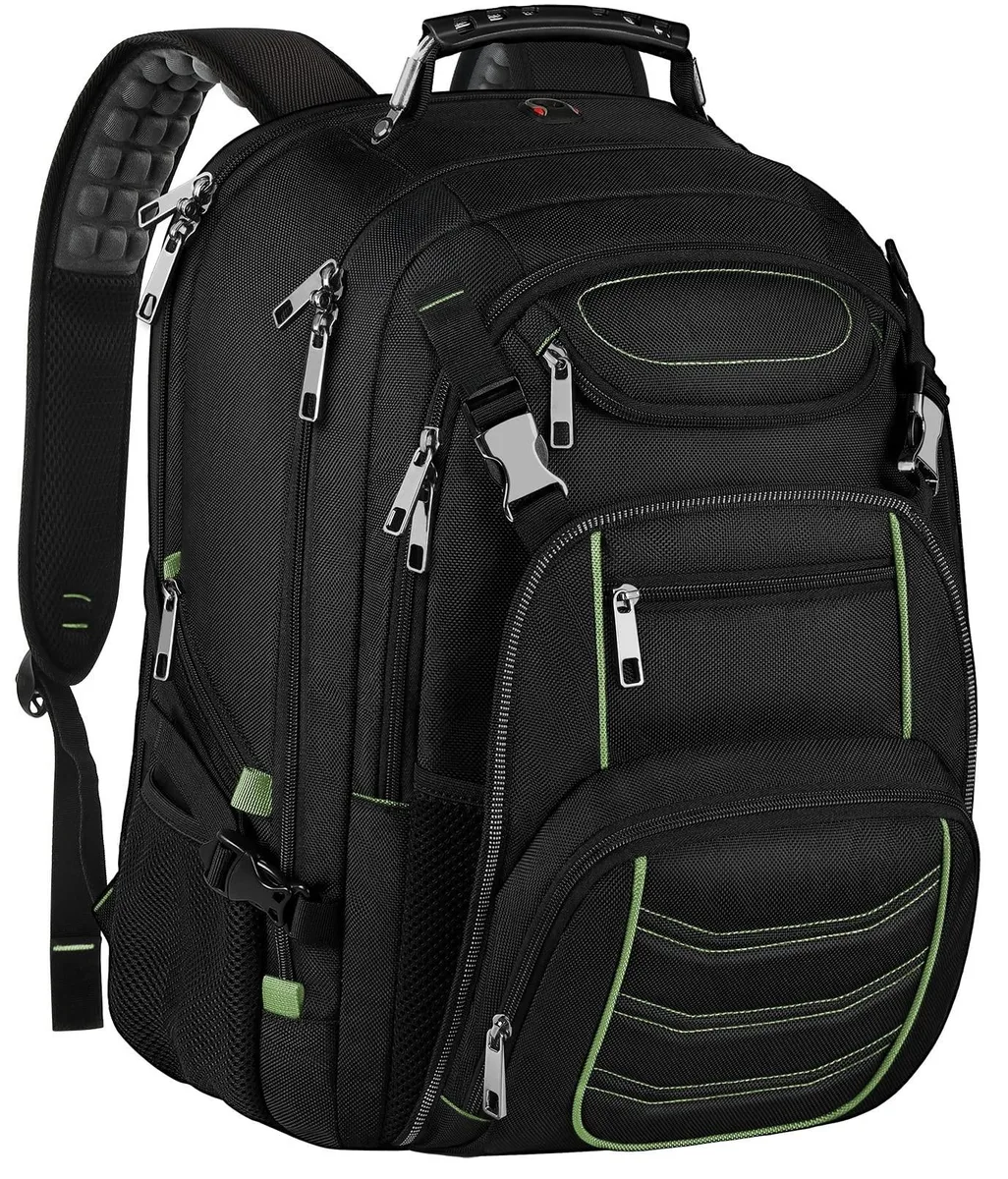 ALSEYE ALSEYE 2 in 1 Accessory Travel Laptop Backpack 18.4 Inch 60L Green — product photo