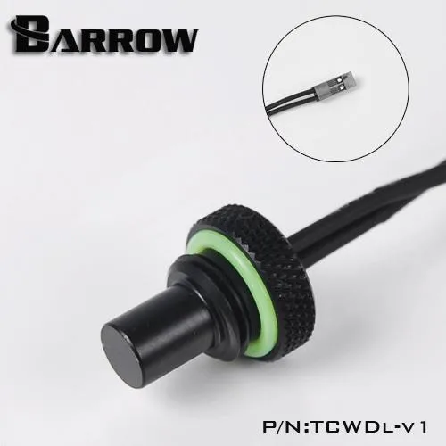 Barrow Mods Barrow Mods TCWDL-V1 G1/4" 10K Temperature Stop Fitting Long Black — product photo